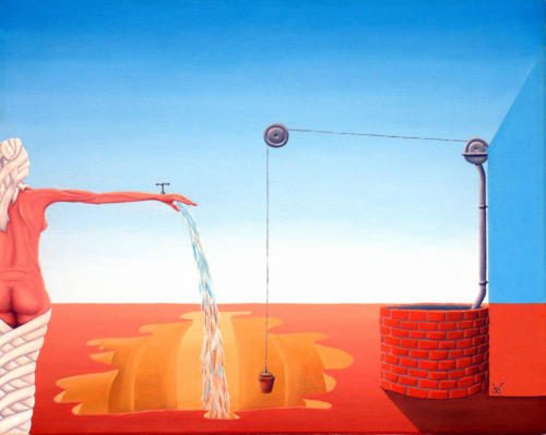 Watersnood 1986 ( 40x50 cm )