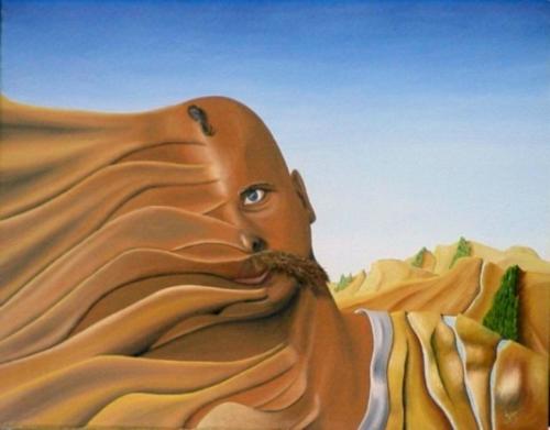 Gezichtsverlies,Loss of face,1987    (40x50 cm)