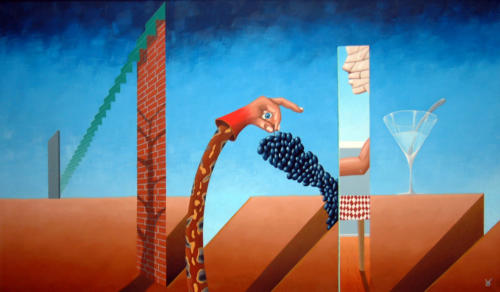 De verheerlijking,   The glorification,   1989    (60x90 cm)