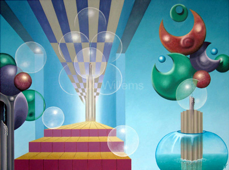 2002 - surrealistische sculpturen met gedoofde kaarsen    ( 60x80 cm )/Surrealistic sculptures with extinguisht candles